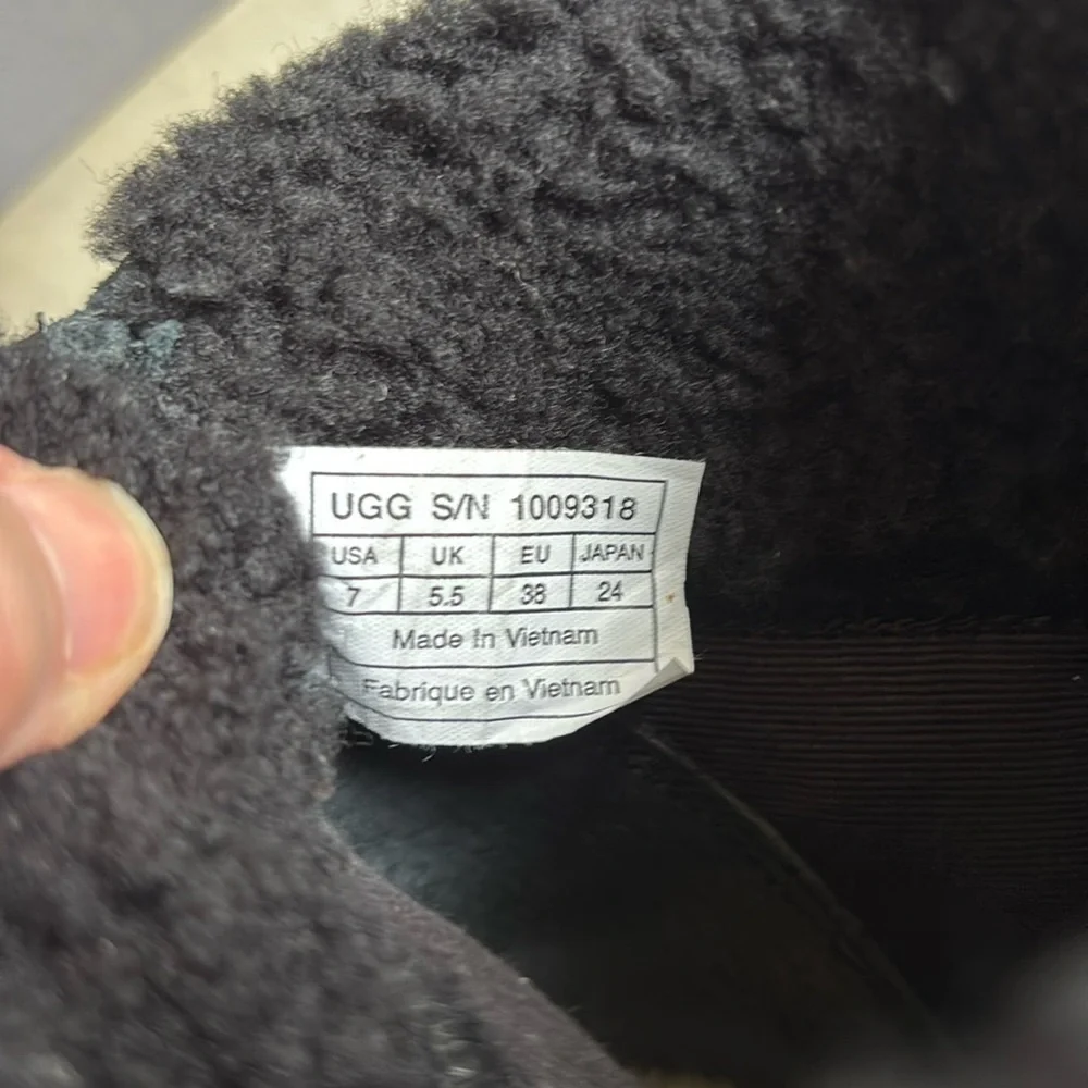 Ugg Australia women’s black wedge boots - Picture 9 of 13
